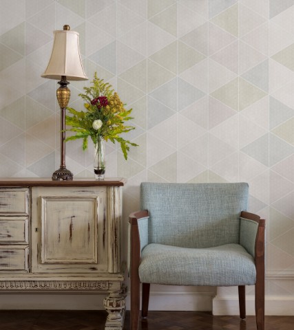 Scandinavian Style Pastel Geometric Design Wallpaper - STYLE 3