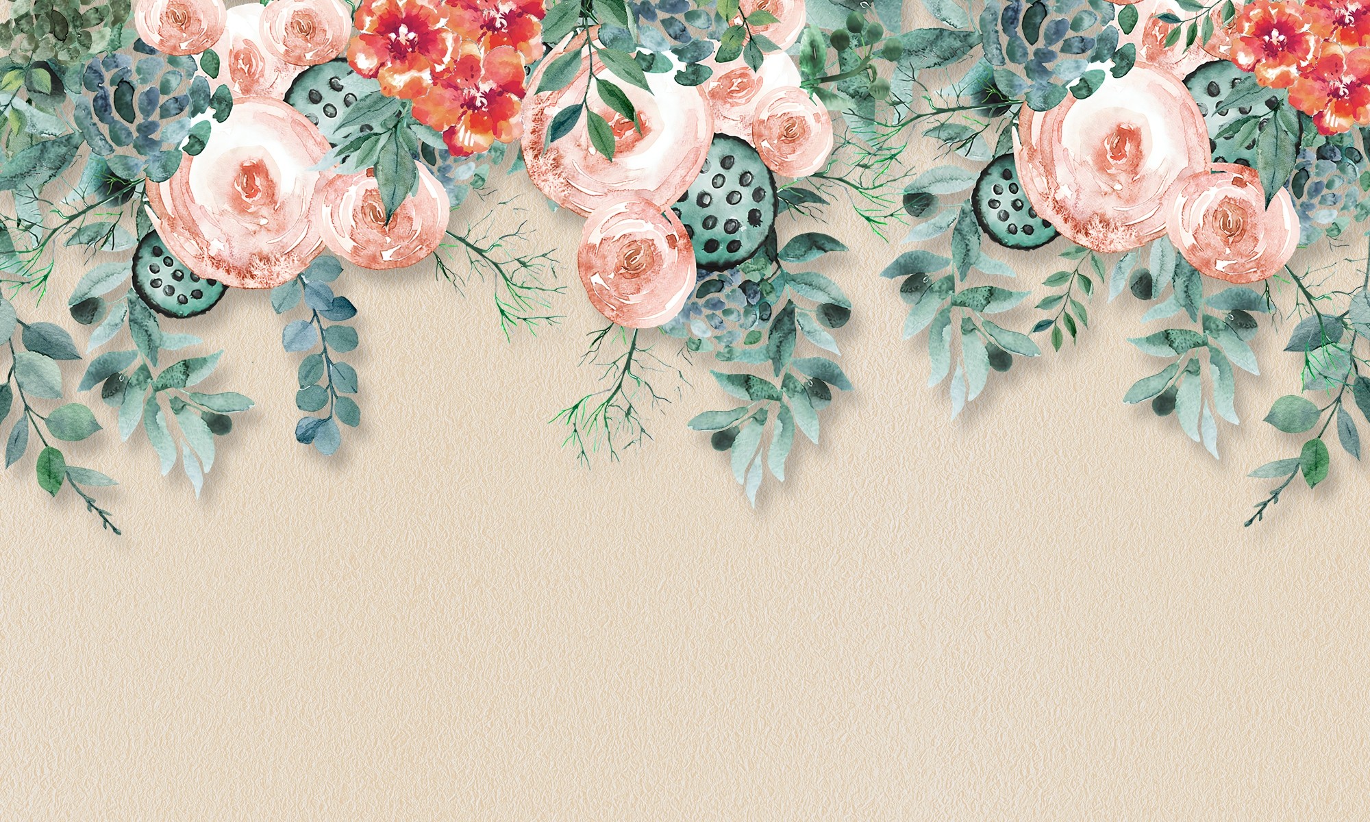 Watercolour Floral Wallpaper Uk