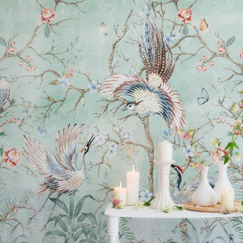 vintage bird wallpaper uk